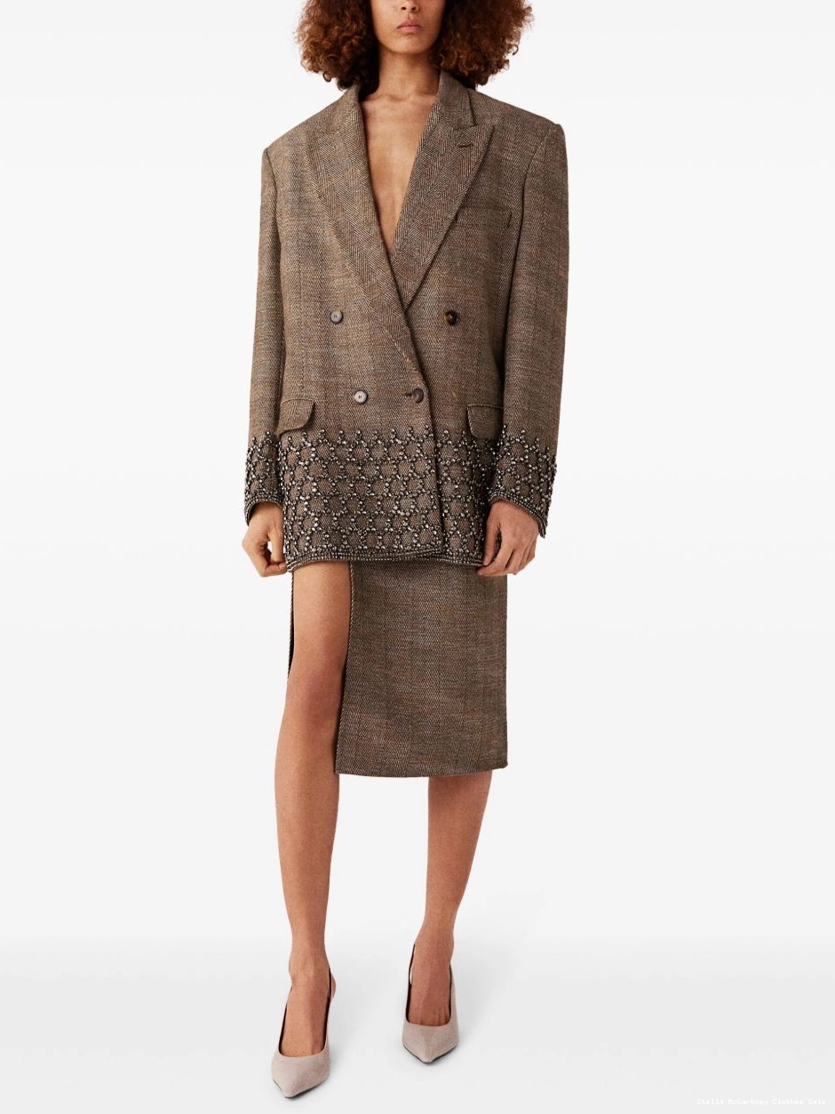 Affordable side-slit tweed McCartney Stella Women skirt midi 0824